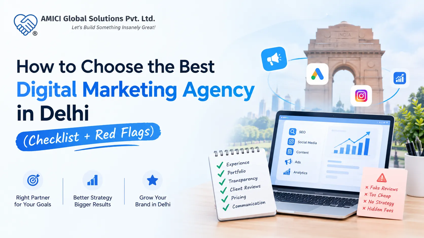 How to Choose the Best Digital Marketing Agency in Delhi (Checklist + Red Flags)